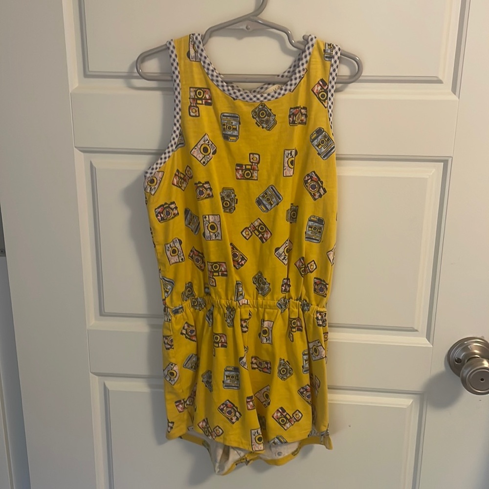 Size 8 Yellow Matilda Jane Romper with Cameras